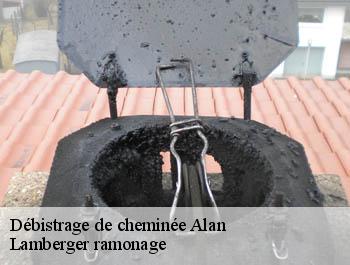 Débistrage de cheminée  alan-31420 Lamberger ramonage