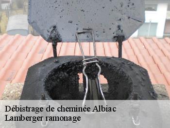 Débistrage de cheminée  albiac-31460 Lamberger ramonage