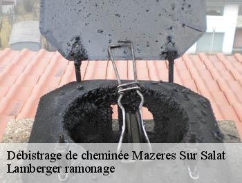 Débistrage de cheminée  mazeres-sur-salat-31260 Lamberger ramonage